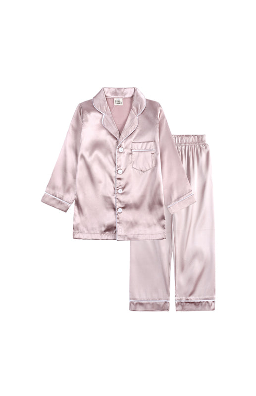 Children's Satin Long Sleeve Home Pyjama Sets