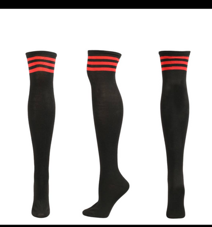 Women/Ladies/Teens/Girls Striped or Solid Color Knee High Year Round Any Occasion Thigh High/Socks/Tights